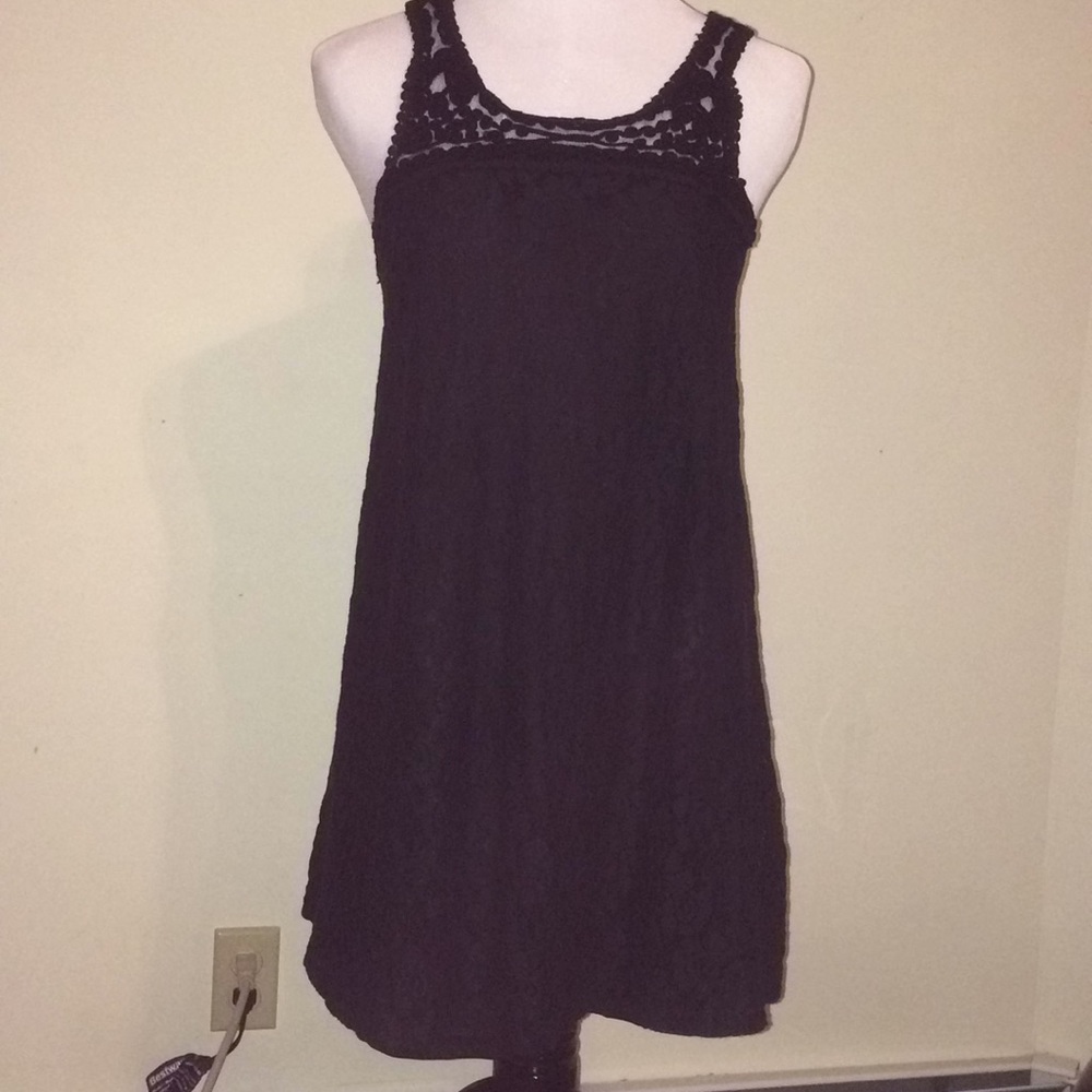 Forever 21 black floral dress